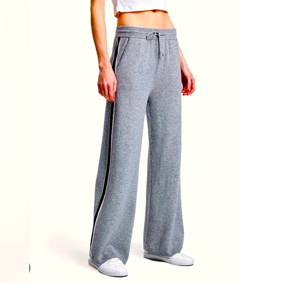 Sofia Cashmere Pants - NWT Sofia Cashmere wide leg Lounge trousers / Grey XL